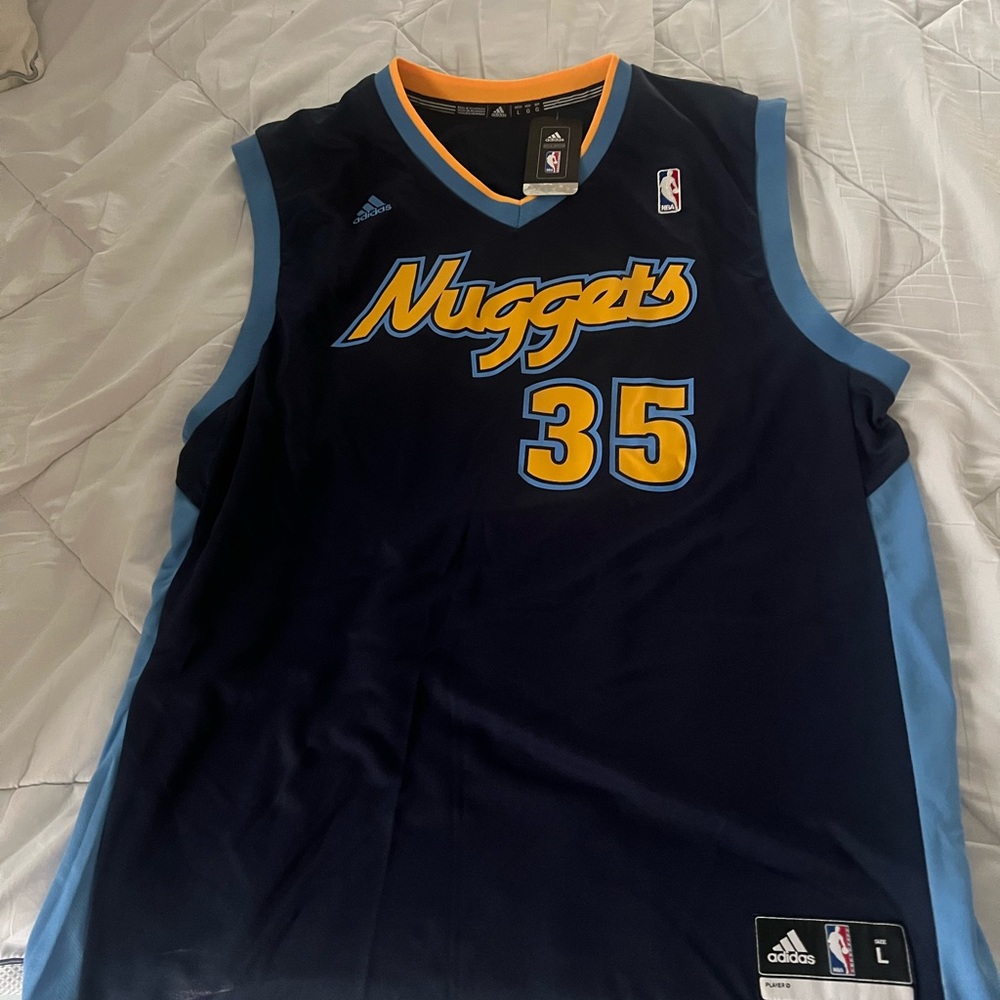 K. Farried, Denver nuggets jersey. Adidas. Size large. New with tags!
